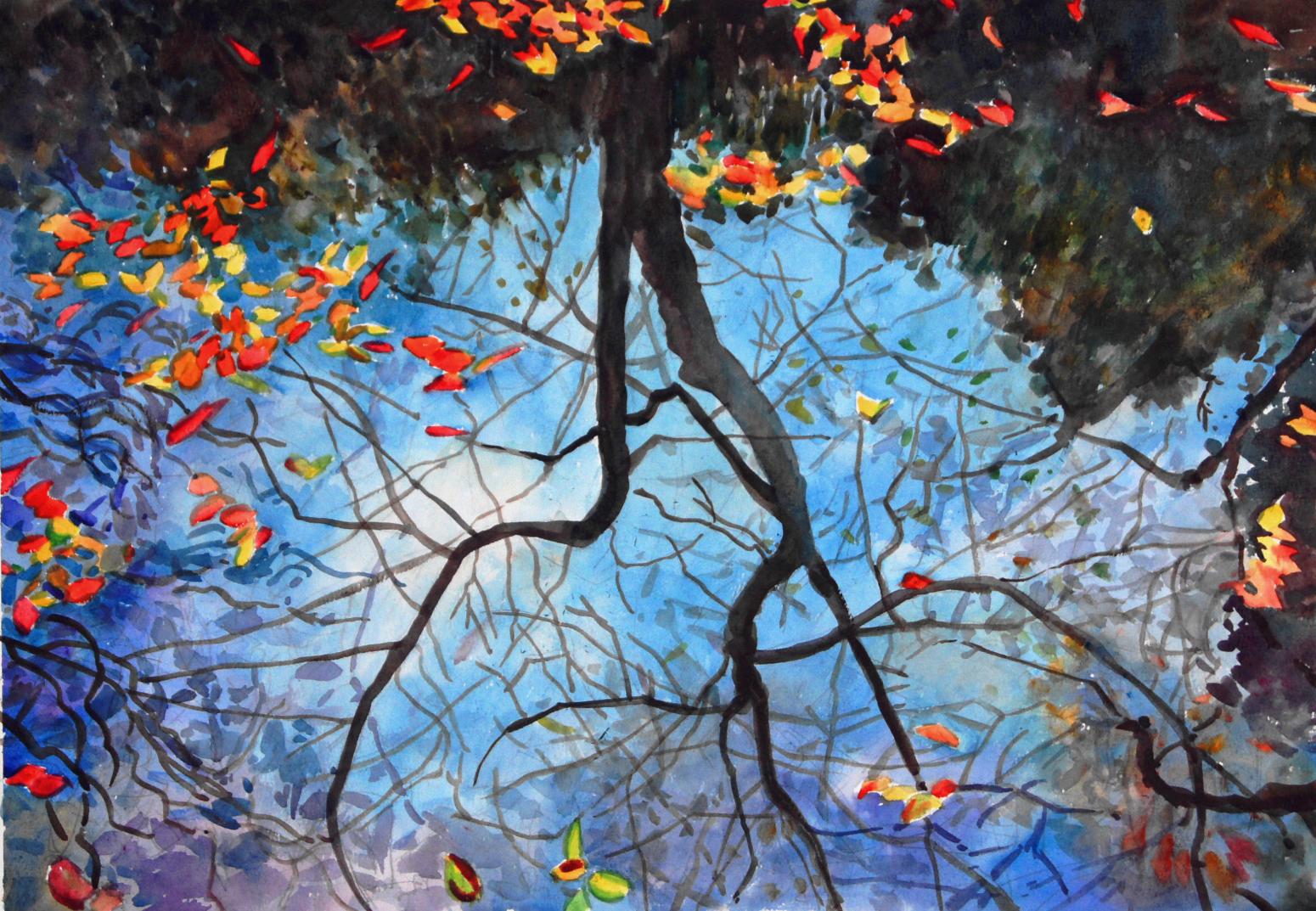 杨阳国画作品《【三世界】作者杨阳》【图0】