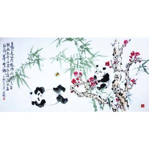 艺术品图片：艺术家高瑞国画作品名称《【熊猫7】作者高瑞》价格3840.00 元