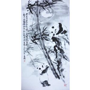 艺术品图片：艺术家高瑞国画作品名称《【熊猫10】作者高瑞》价格3840.00 元