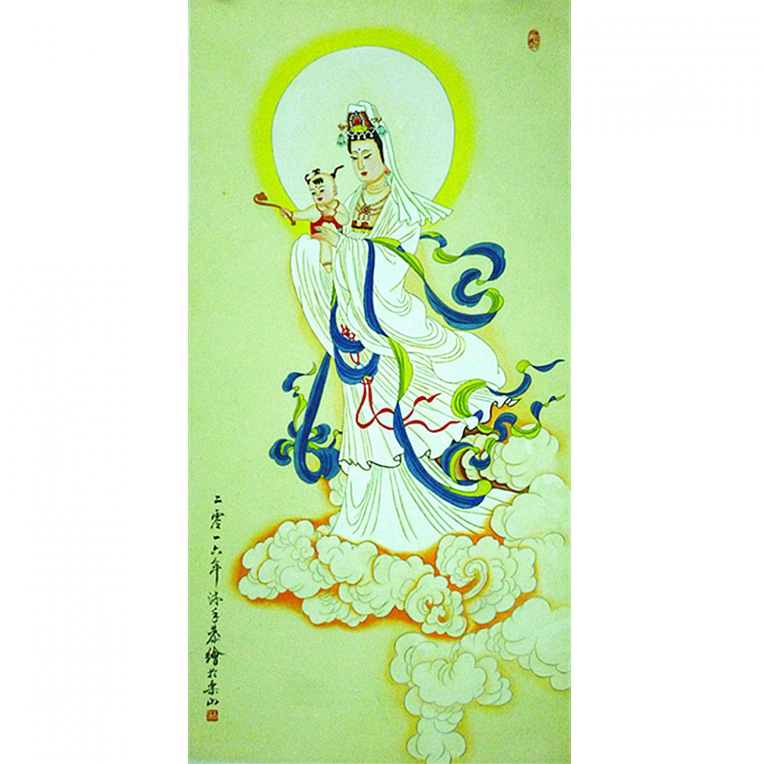 高瑞国画作品《【观音】作者高瑞》