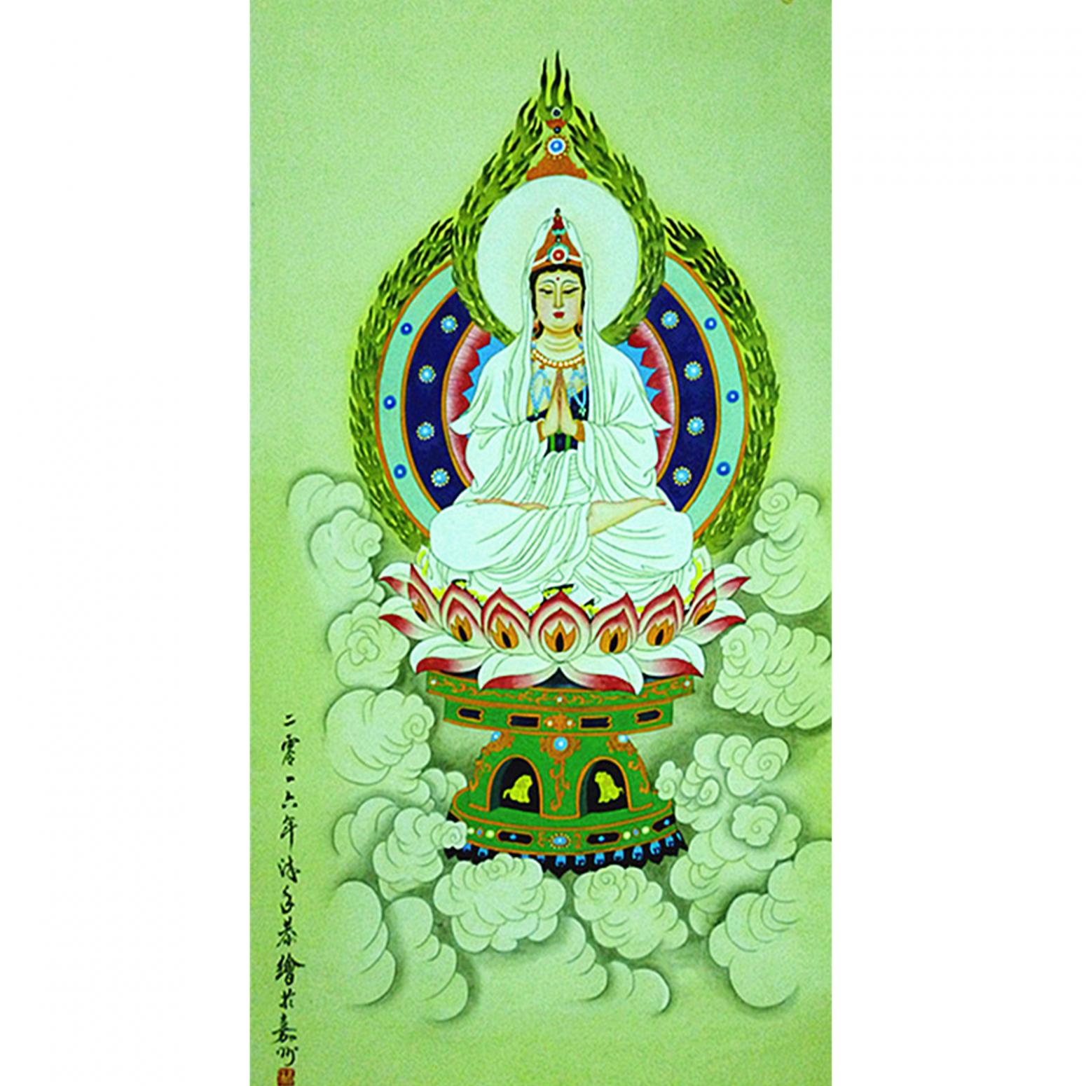 高瑞国画作品《【观音2】作者高瑞》