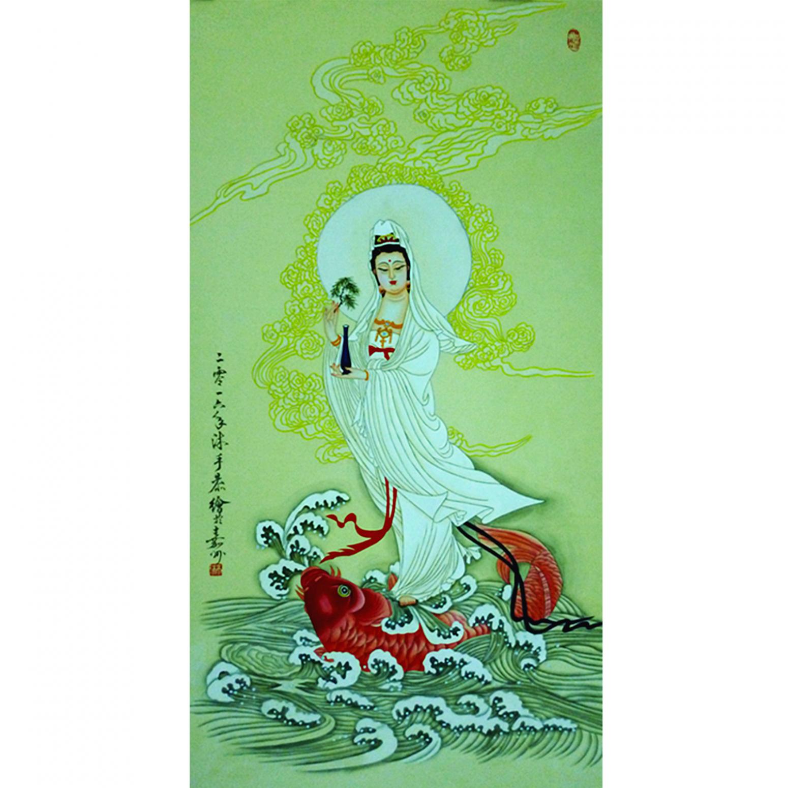 高瑞国画作品《【观音3】作者高瑞》