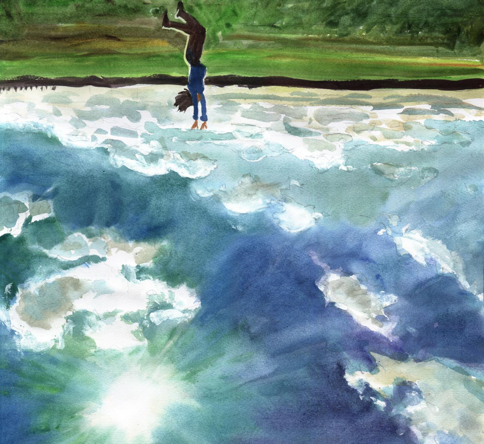 杨阳国画作品《【跃入】作者杨阳》【图0】