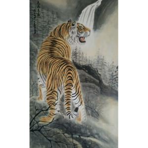 艺术品图片：艺术家魏文乐国画作品名称《【虎3】作者魏文乐》价格288.00 元