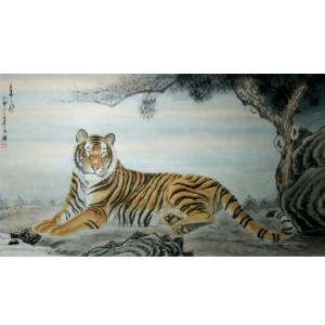 艺术品图片：艺术家魏文乐国画作品名称《【虎4】作者魏文乐》价格288.00 元