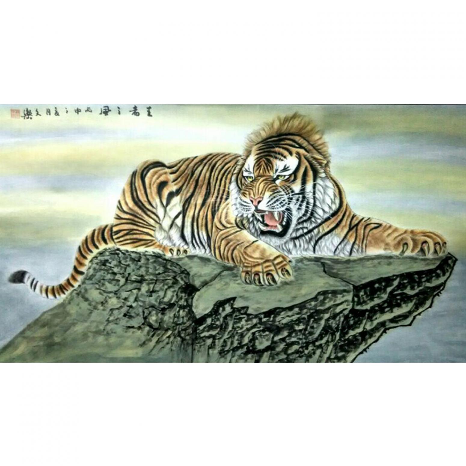 魏文乐国画作品《【虎6】作者魏文乐》