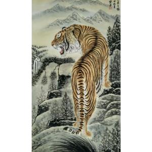 艺术品图片：艺术家魏文乐国画作品名称《【虎8】作者魏文乐》价格288.00 元