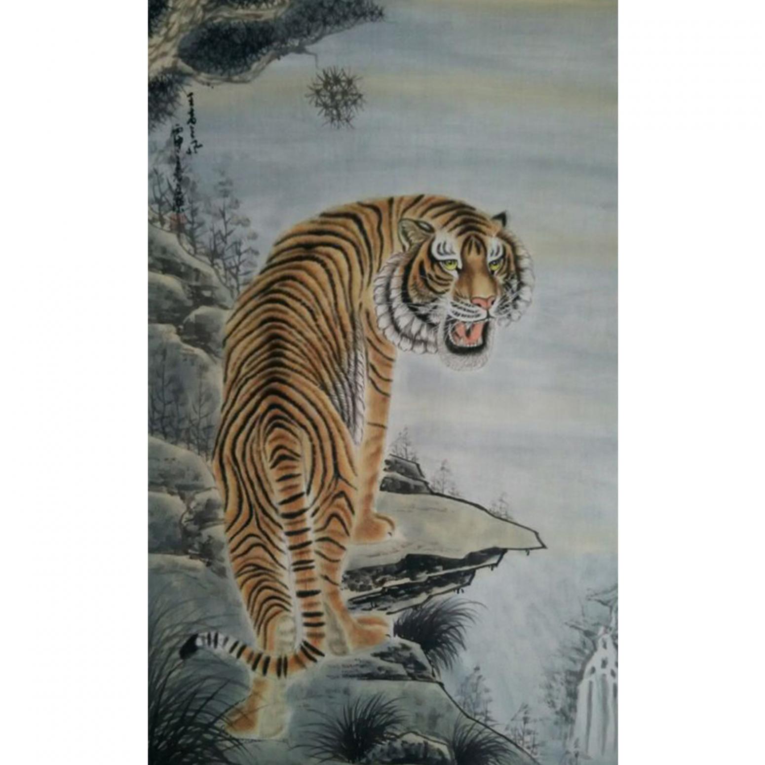 魏文乐国画作品《【虎9】作者魏文乐》