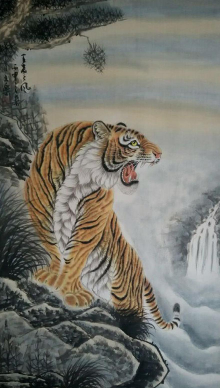 魏文乐国画作品《【虎10】作者魏文乐》【图0】