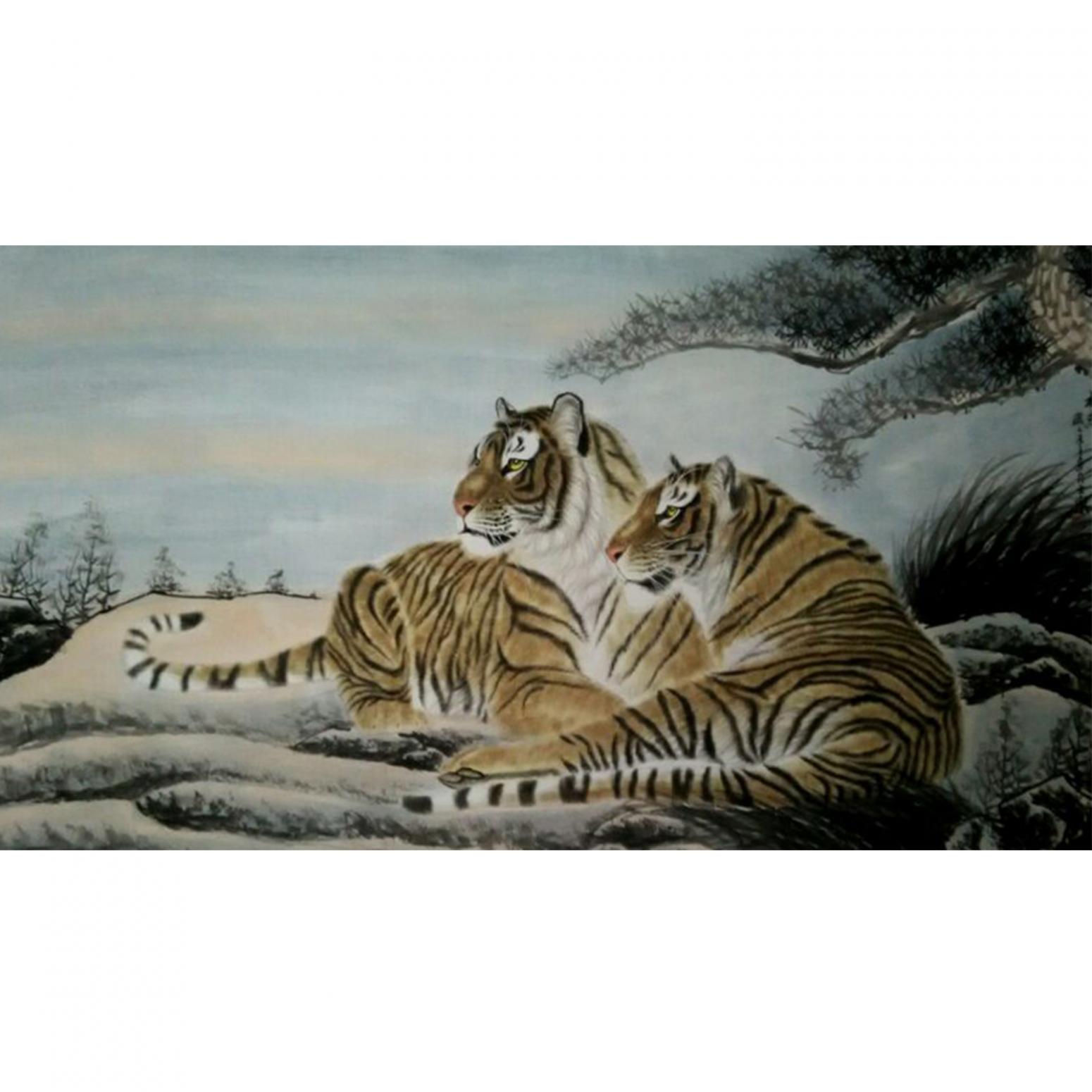 魏文乐国画作品《【虎16】作者魏文乐》