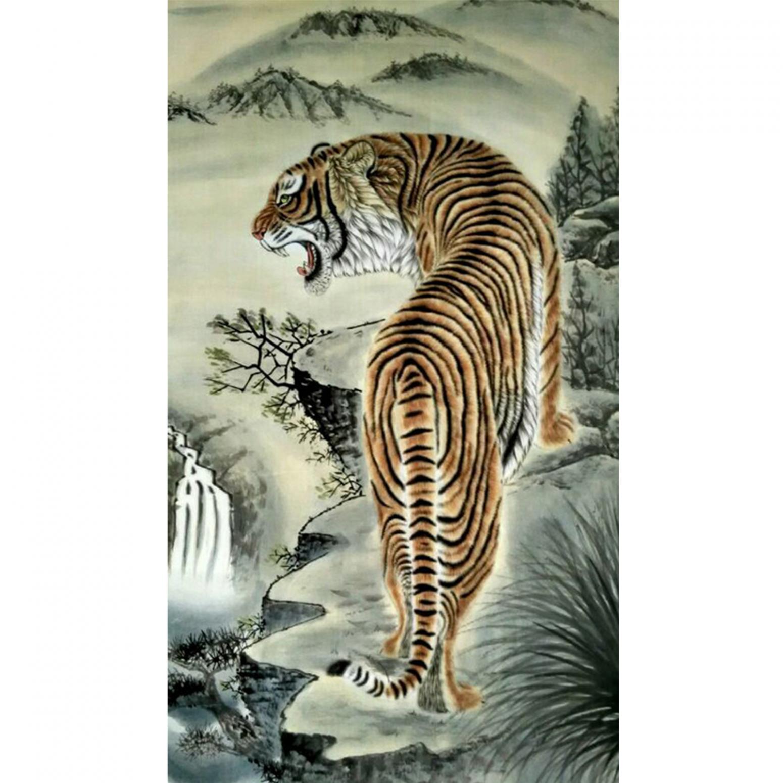 魏文乐国画作品《【虎17】作者魏文乐》