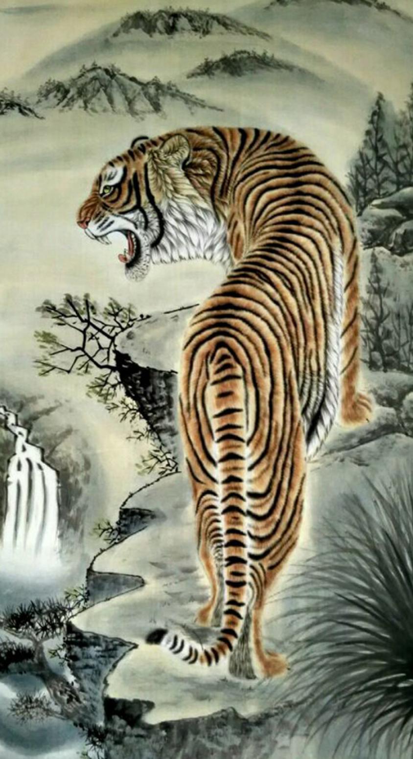 魏文乐国画作品《【虎17】作者魏文乐》【图0】