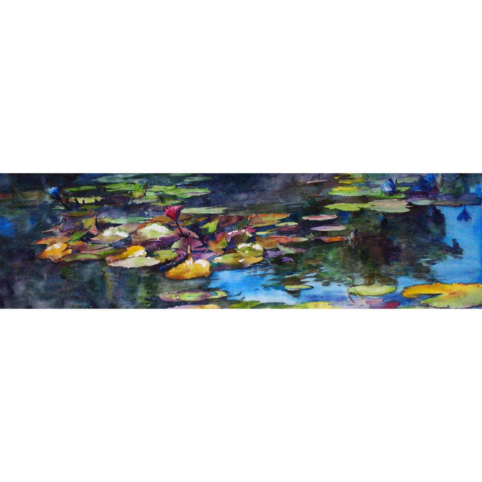 杨阳国画作品《【睡莲】作者杨阳》