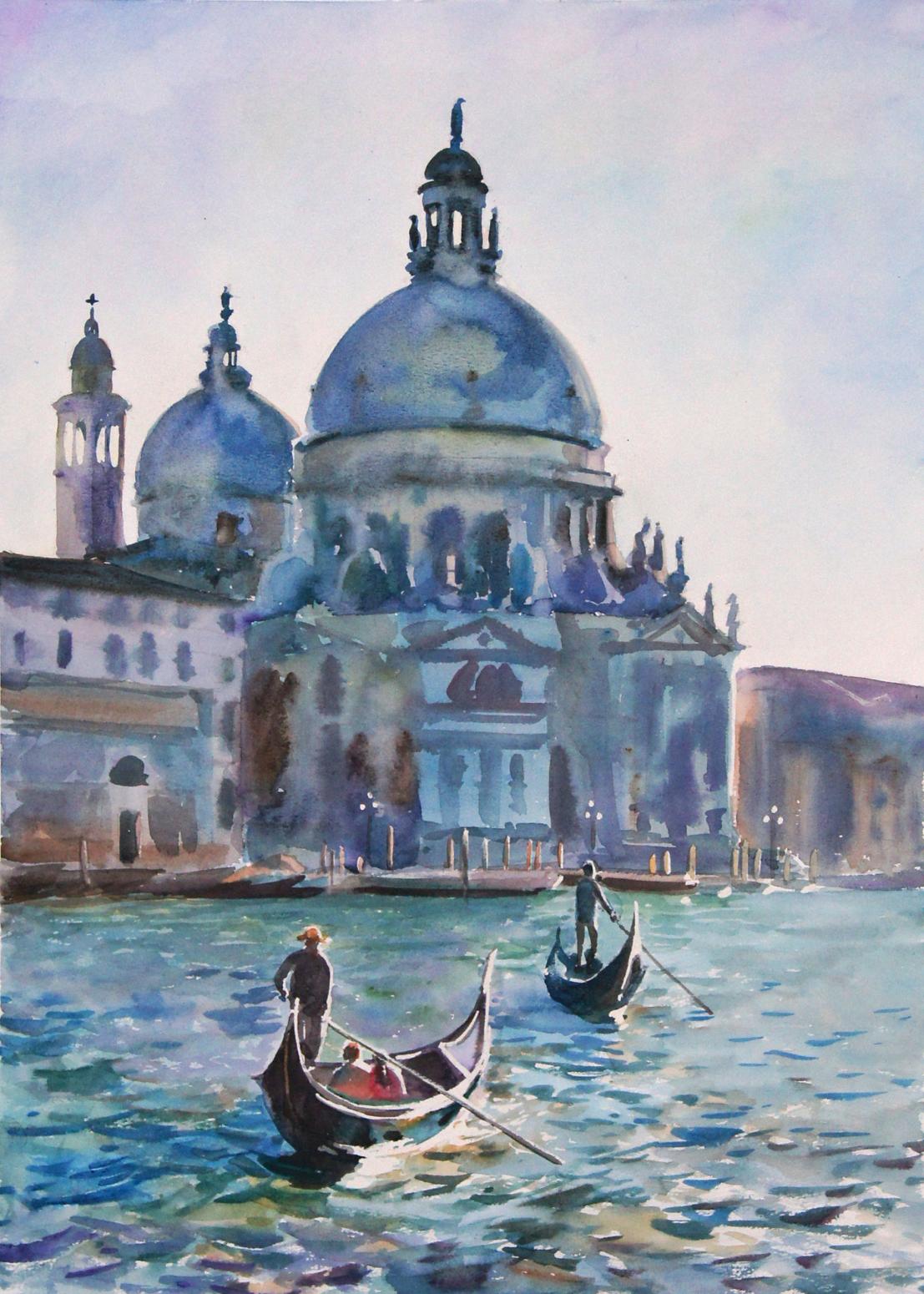 杨阳国画作品《【威尼斯】作者杨阳》【图0】