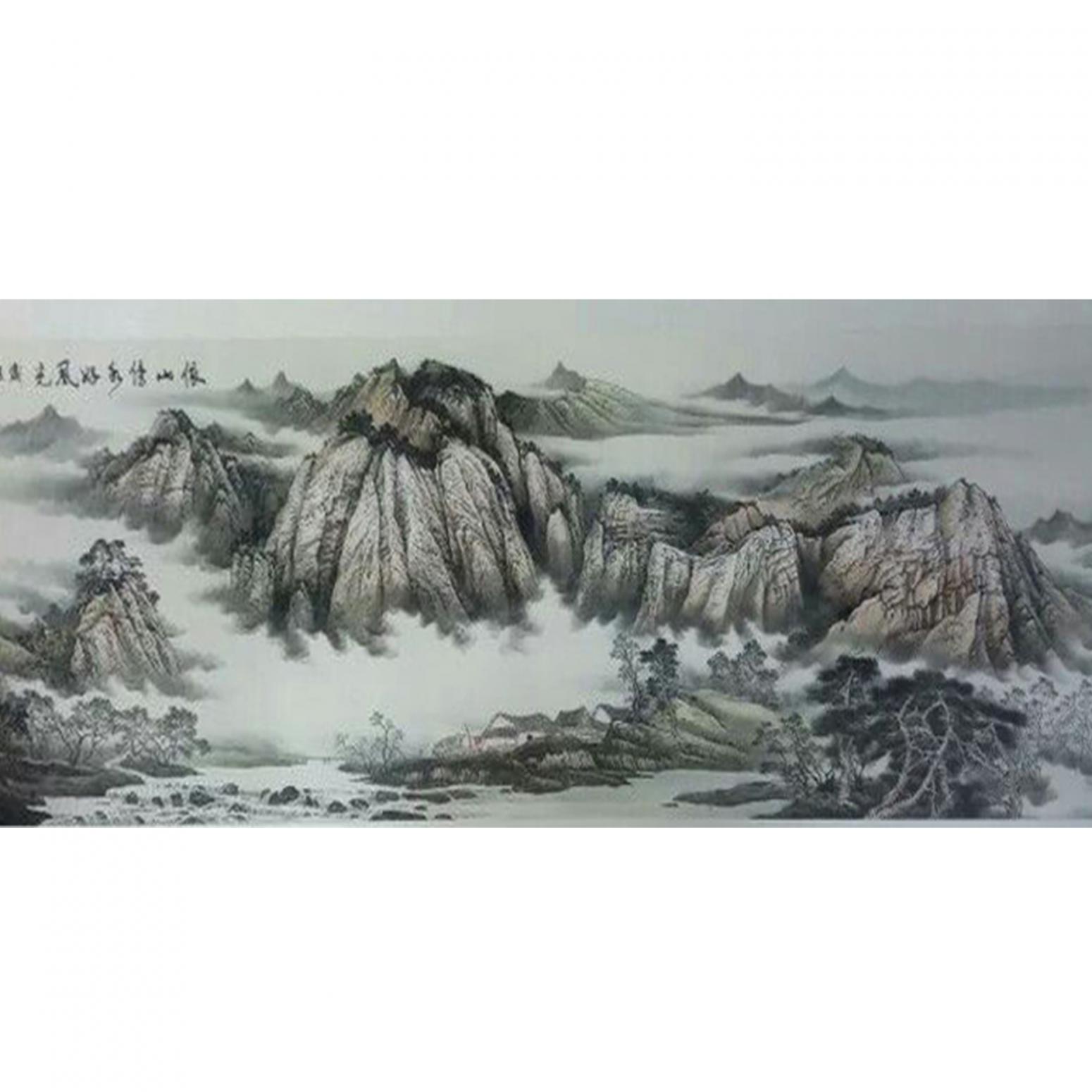 李富铭国画作品《【山水1】作者李富铭》