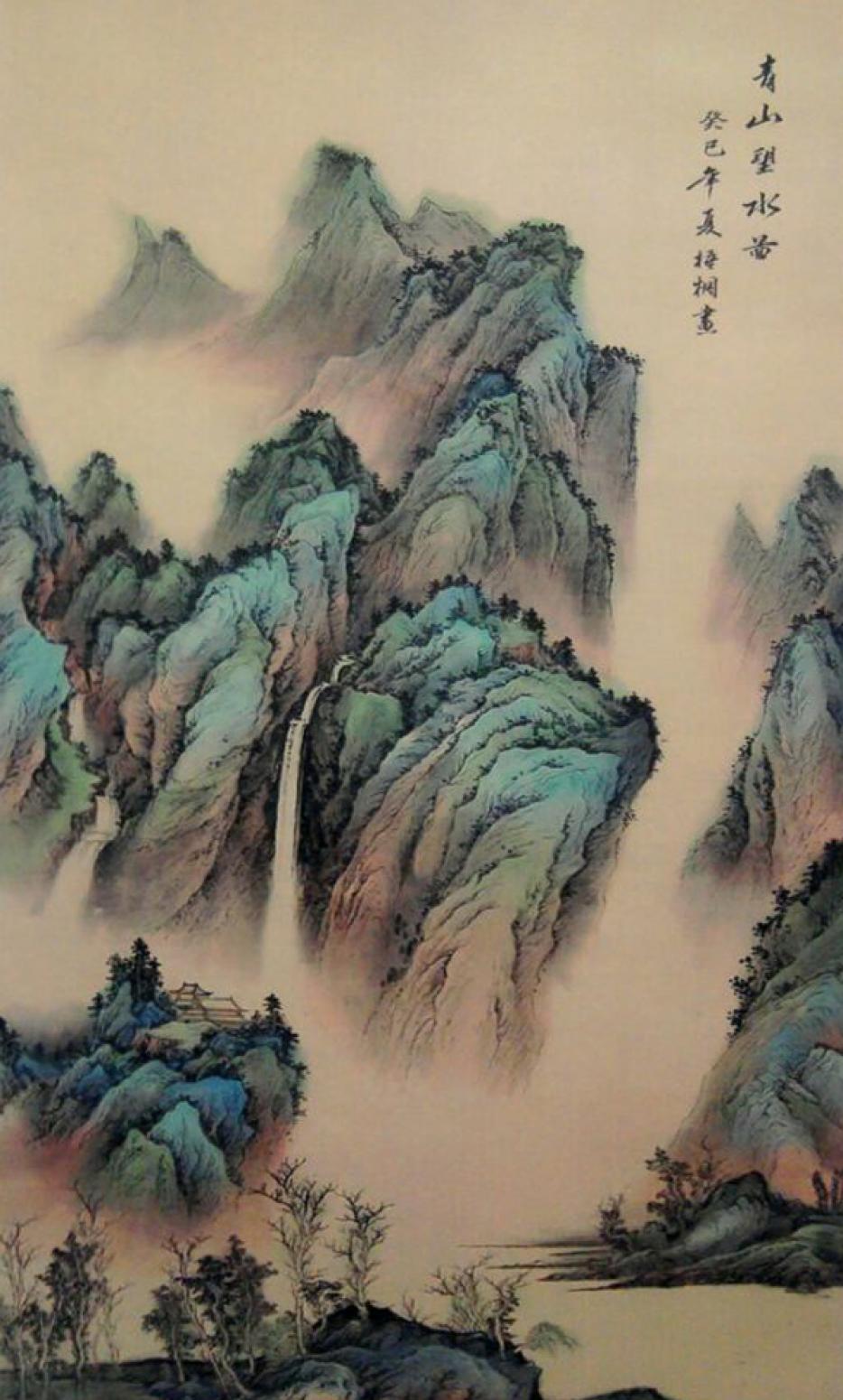 李富铭国画作品《【山水2】作者李富铭》【图0】