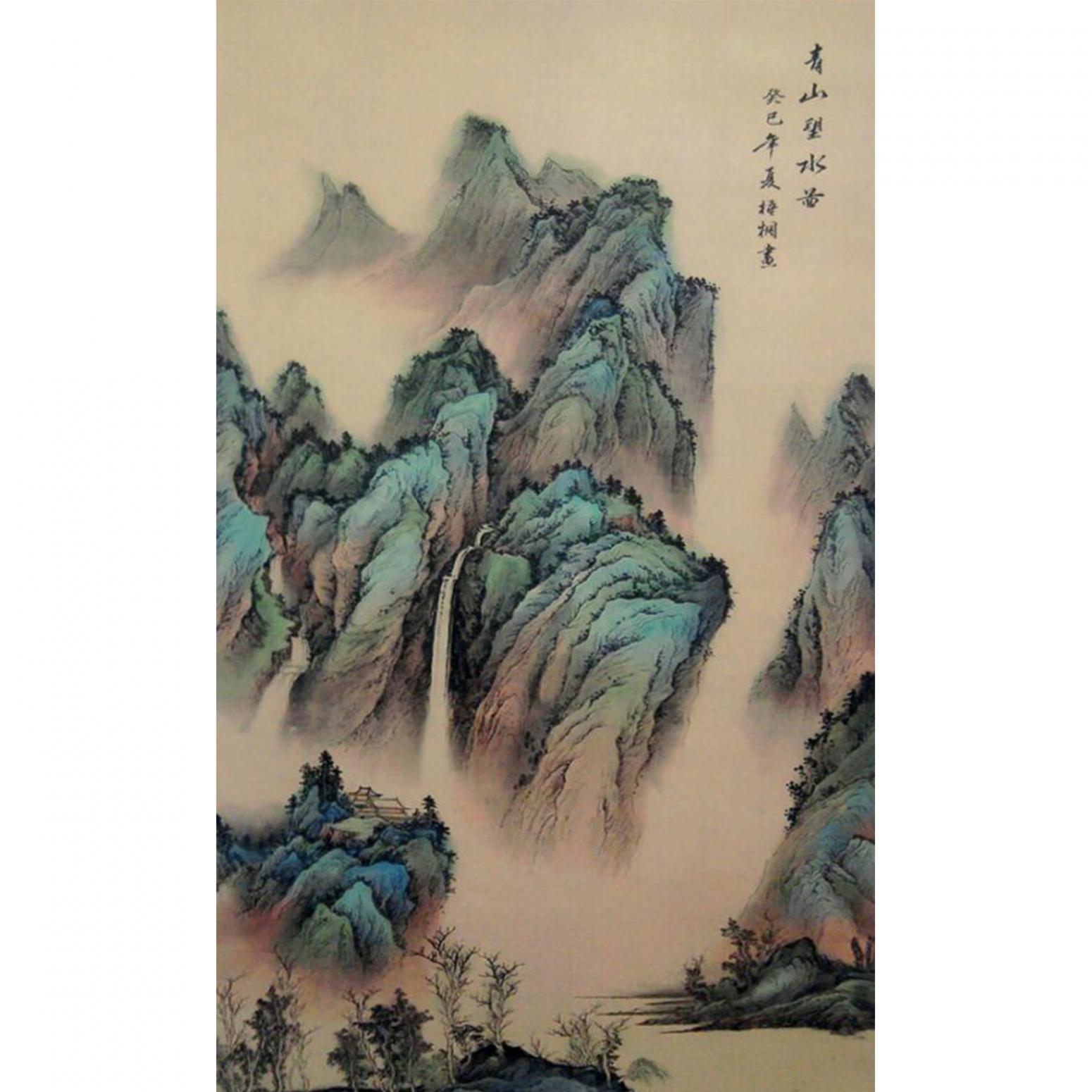 李富铭国画作品《【山水2】作者李富铭》