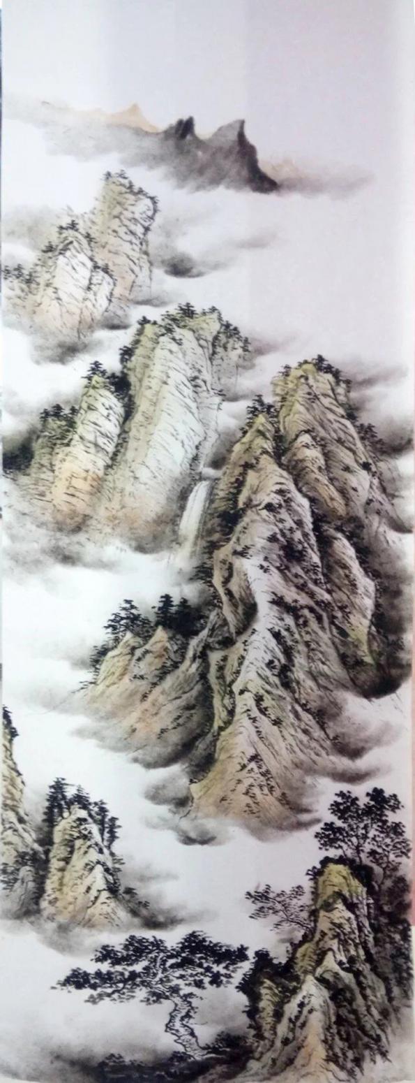 李富铭国画作品《【山水4】作者李富铭》【图0】