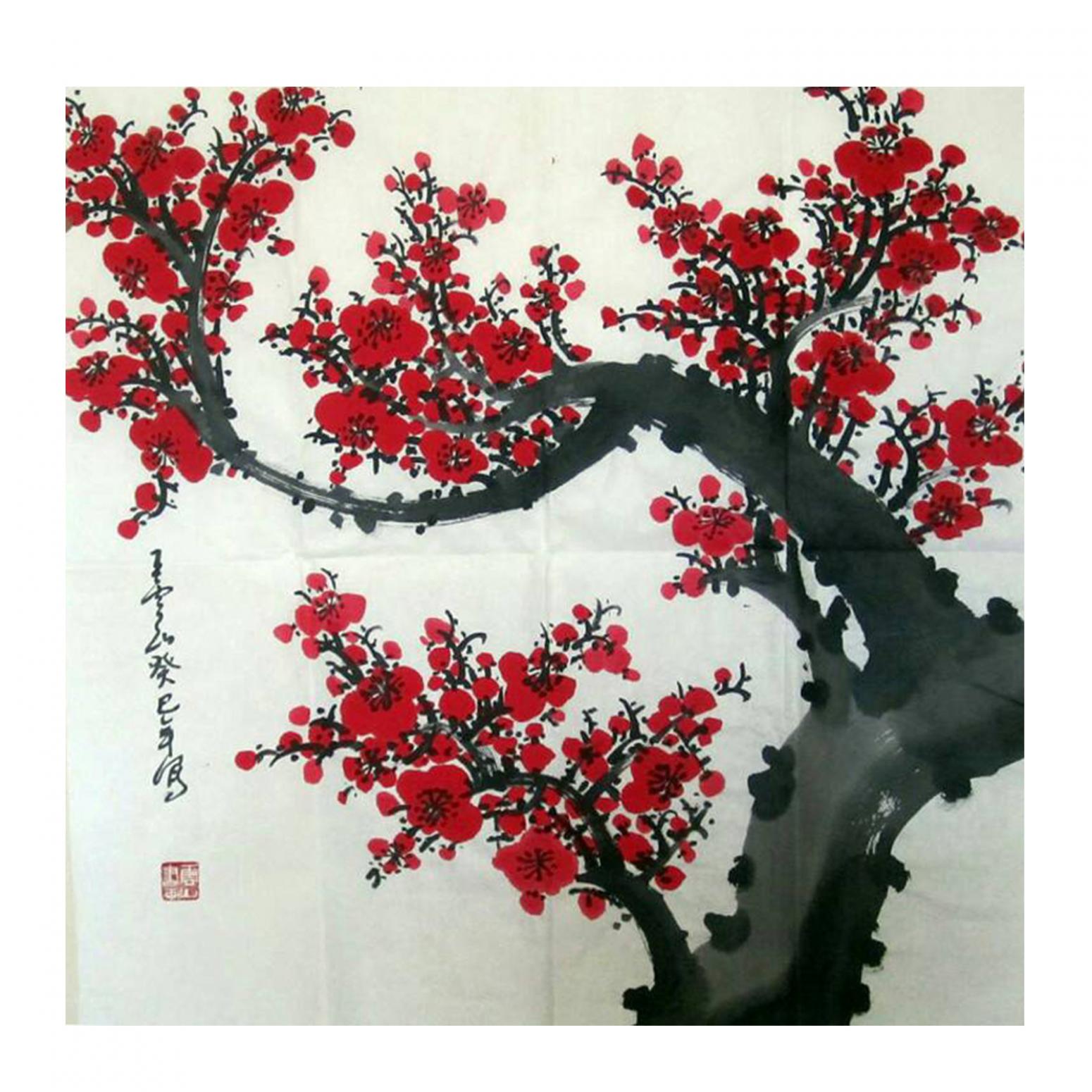 王云山国画作品《【梅花1】作者王云山》