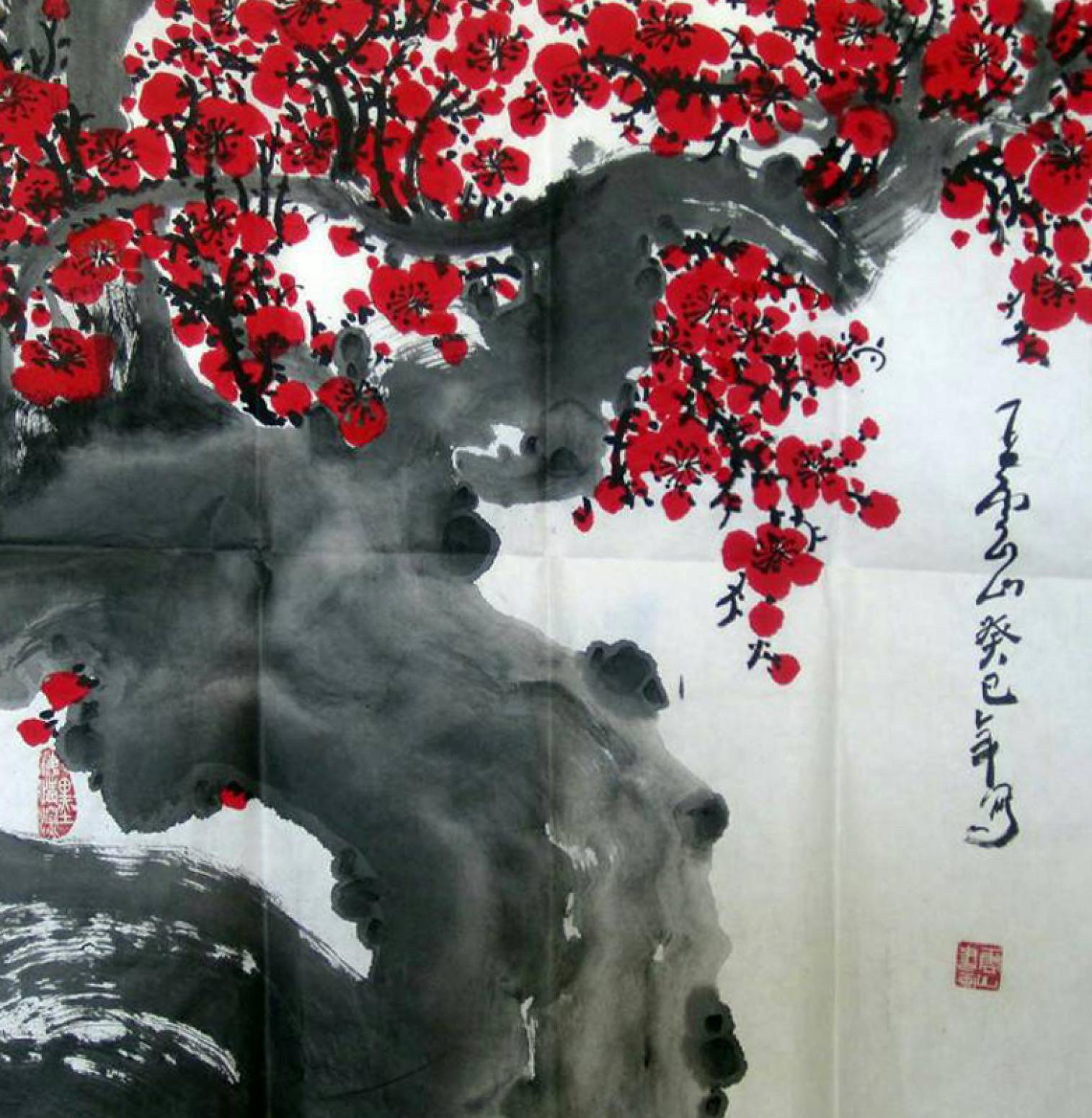 王云山国画作品《【梅花2】作者王云山》【图0】