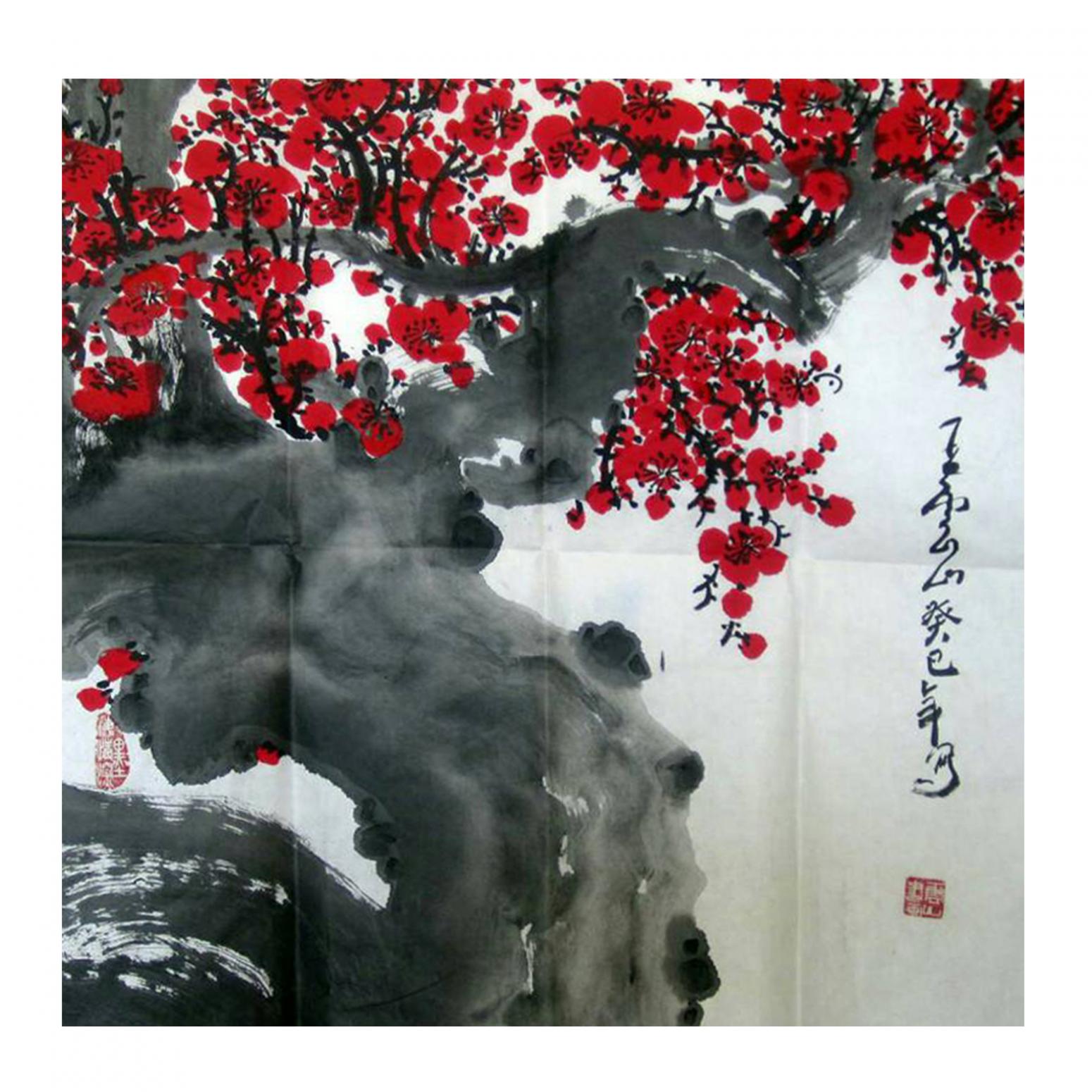 王云山国画作品《【梅花2】作者王云山》