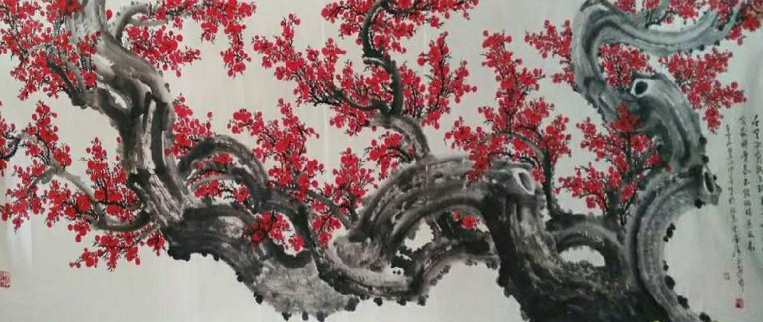 王云山国画作品《【梅花5】作者王云山》【图0】