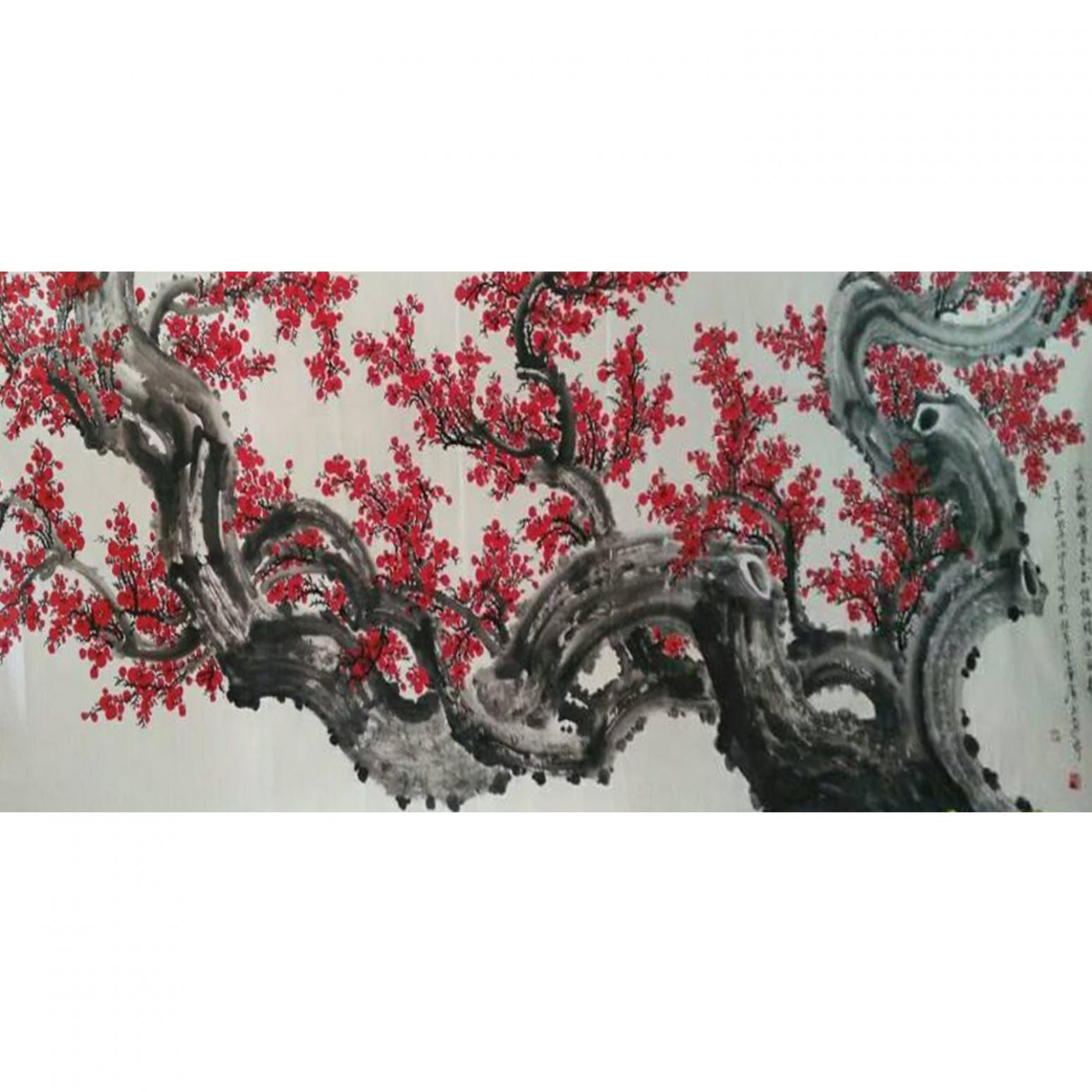 王云山国画作品《【梅花5】作者王云山》