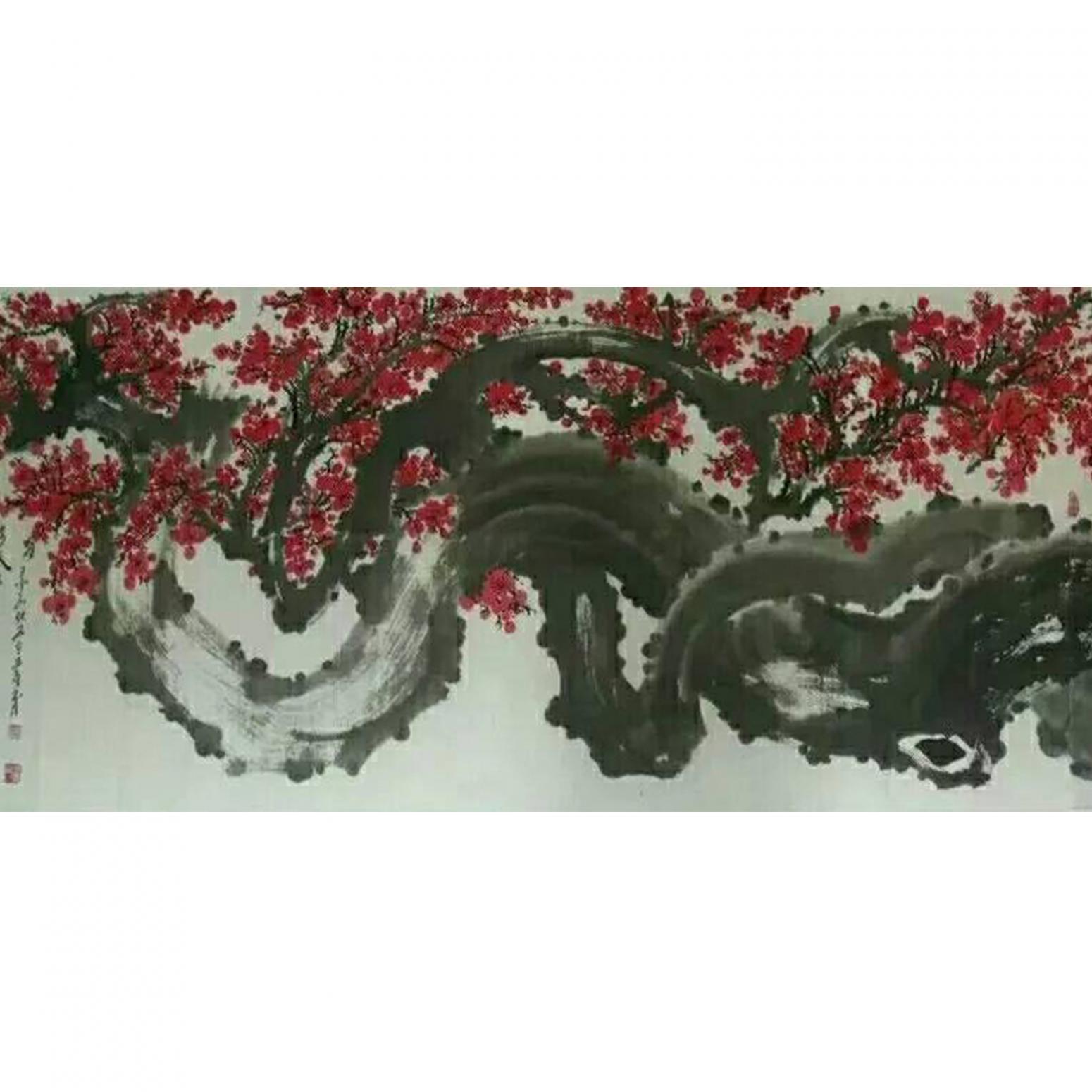 王云山国画作品《【梅花6】作者王云山》