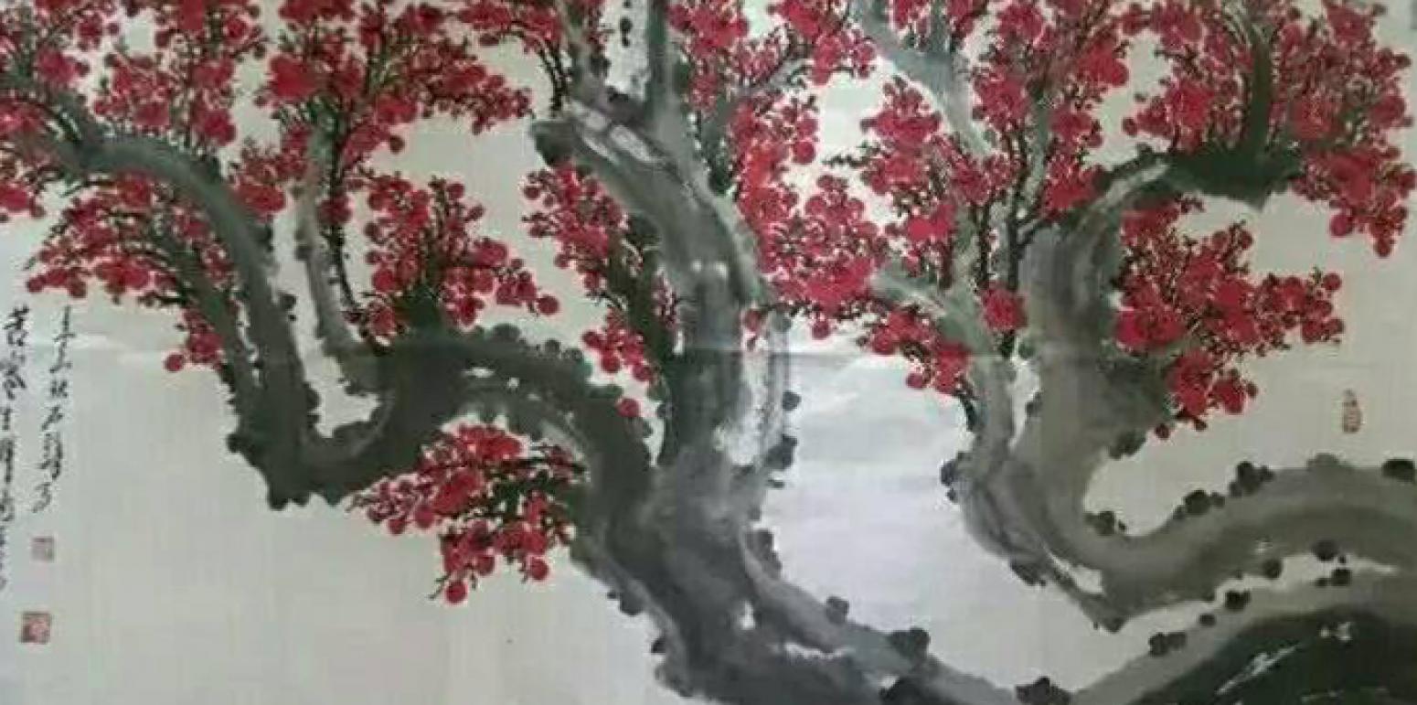 王云山国画作品《【梅花7】作者王云山》【图0】