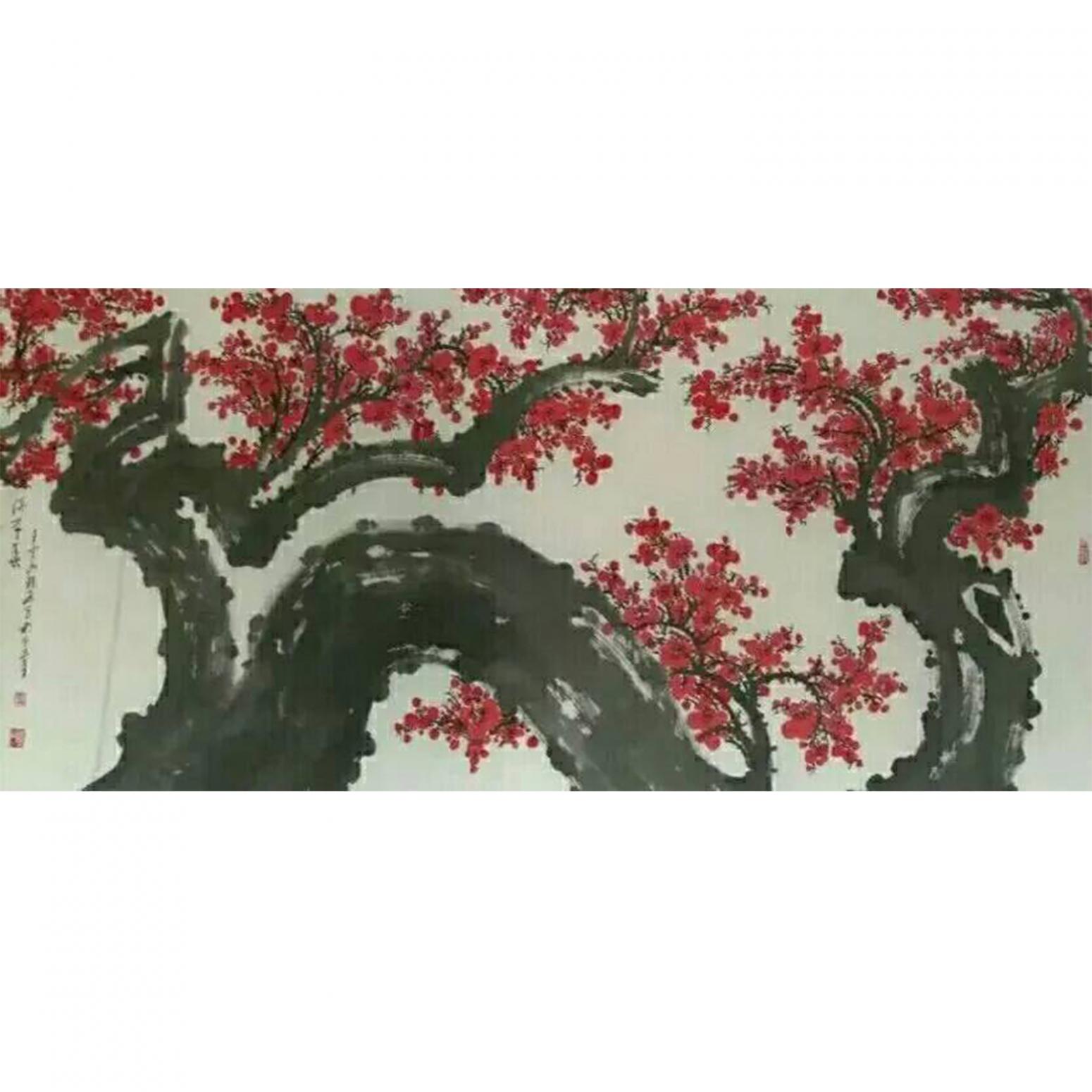 王云山国画作品《【梅花8】作者王云山》