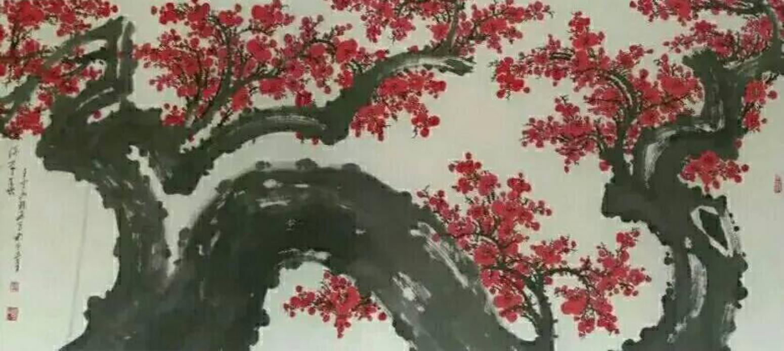 王云山国画作品《【梅花8】作者王云山》【图0】