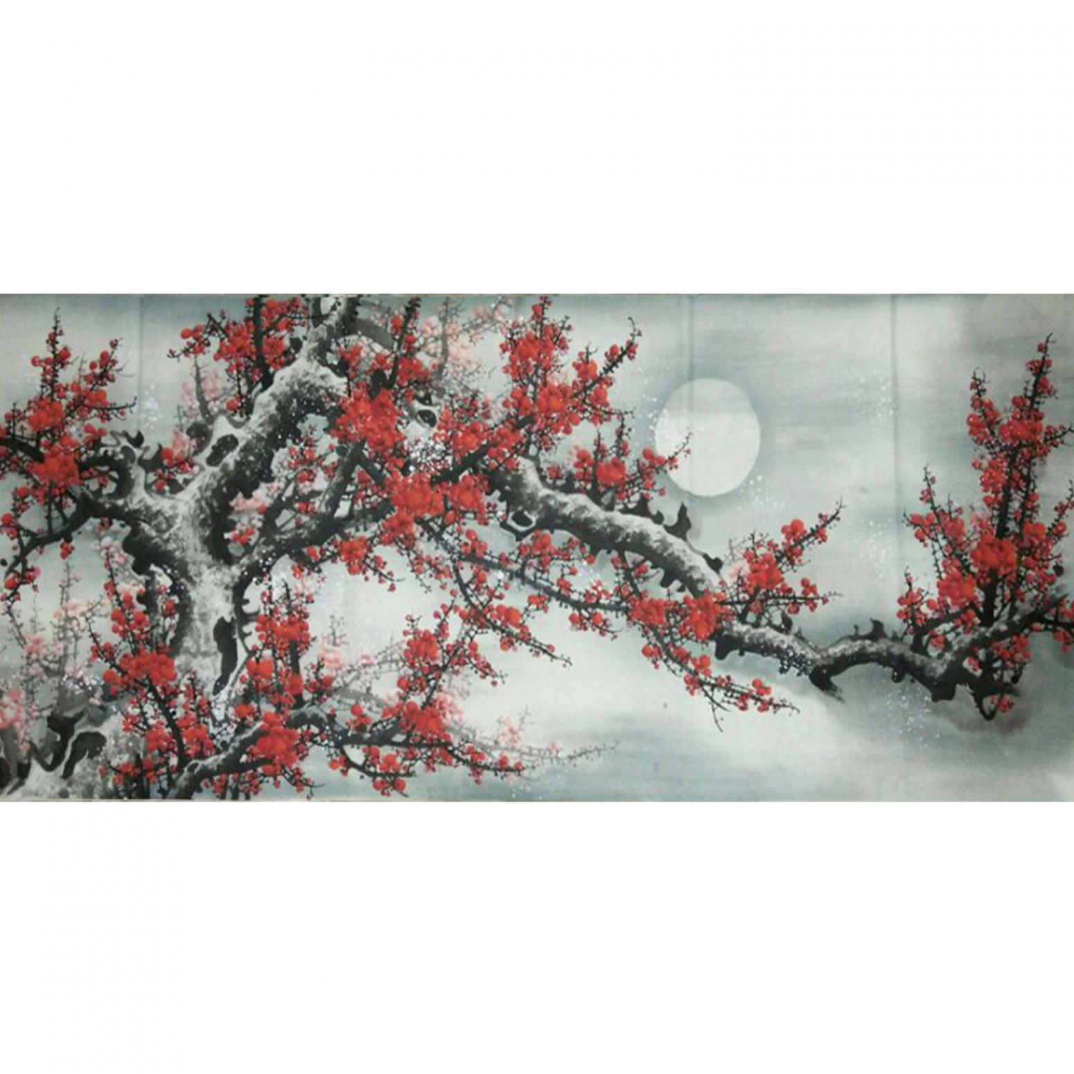 徐水英国画作品《【梅花1】作者徐水英》