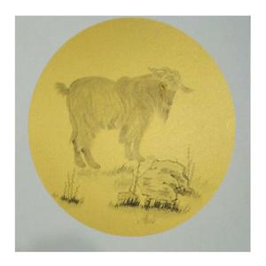 艺术品图片：艺术家徐水英国画作品名称《【羊】作者徐水英》价格3120.00 元