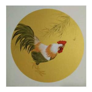 艺术品图片：艺术家徐水英国画作品名称《【鸡】作者徐水英》价格3120.00 元