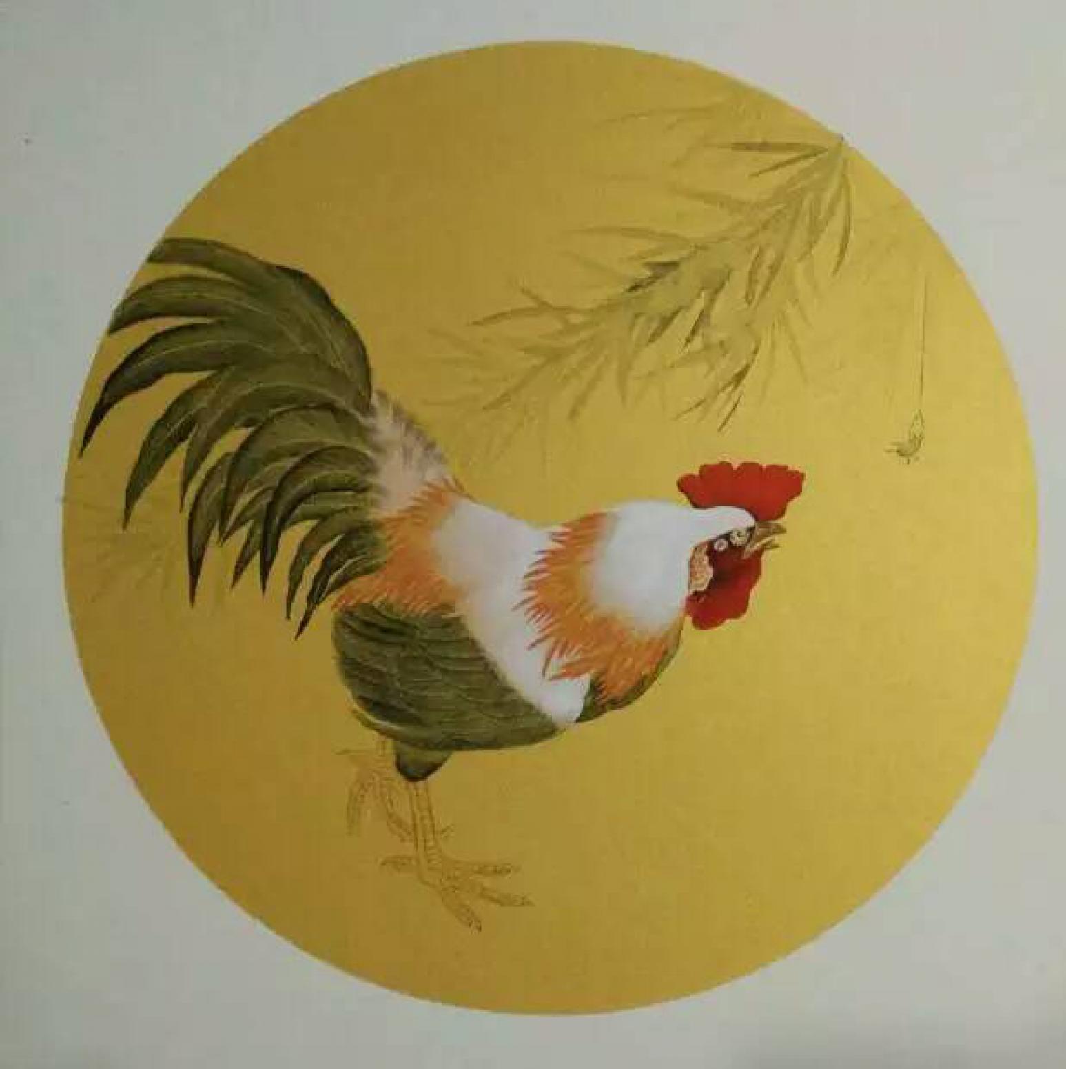 徐水英国画作品《【鸡】作者徐水英》【图0】