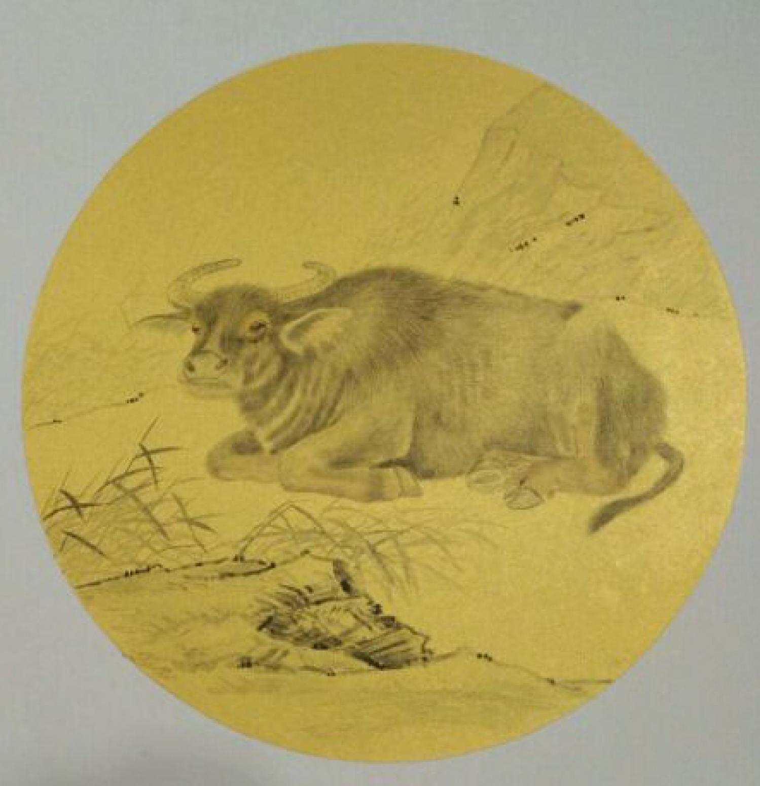 徐水英国画作品《【牛】作者徐水英》【图0】