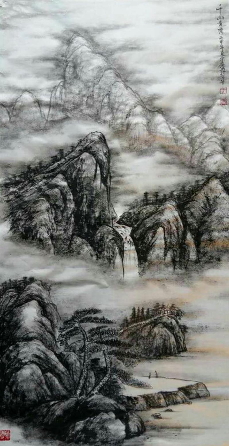 于宗孝国画作品《【山水6】作者于宗孝》【图0】