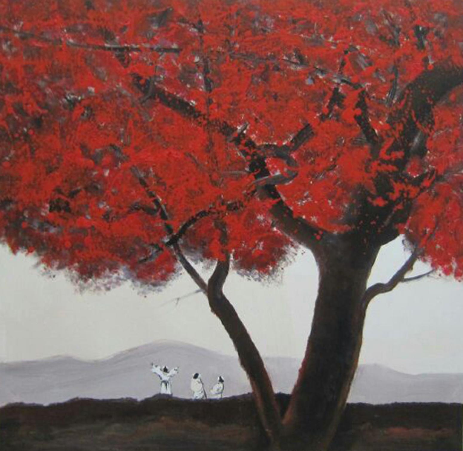 周俊峰国画作品《【红树林】作者周俊峰》【图0】