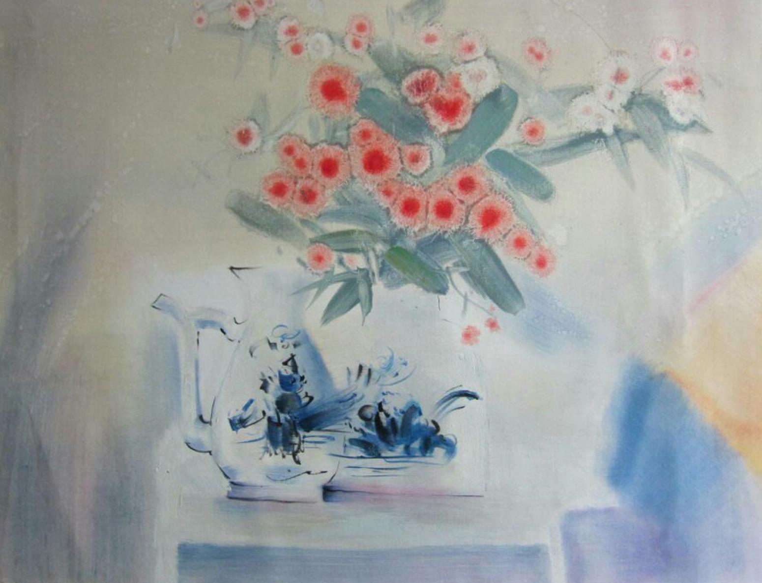 周俊峰国画作品《【瓶花2】作者周俊峰》【图0】