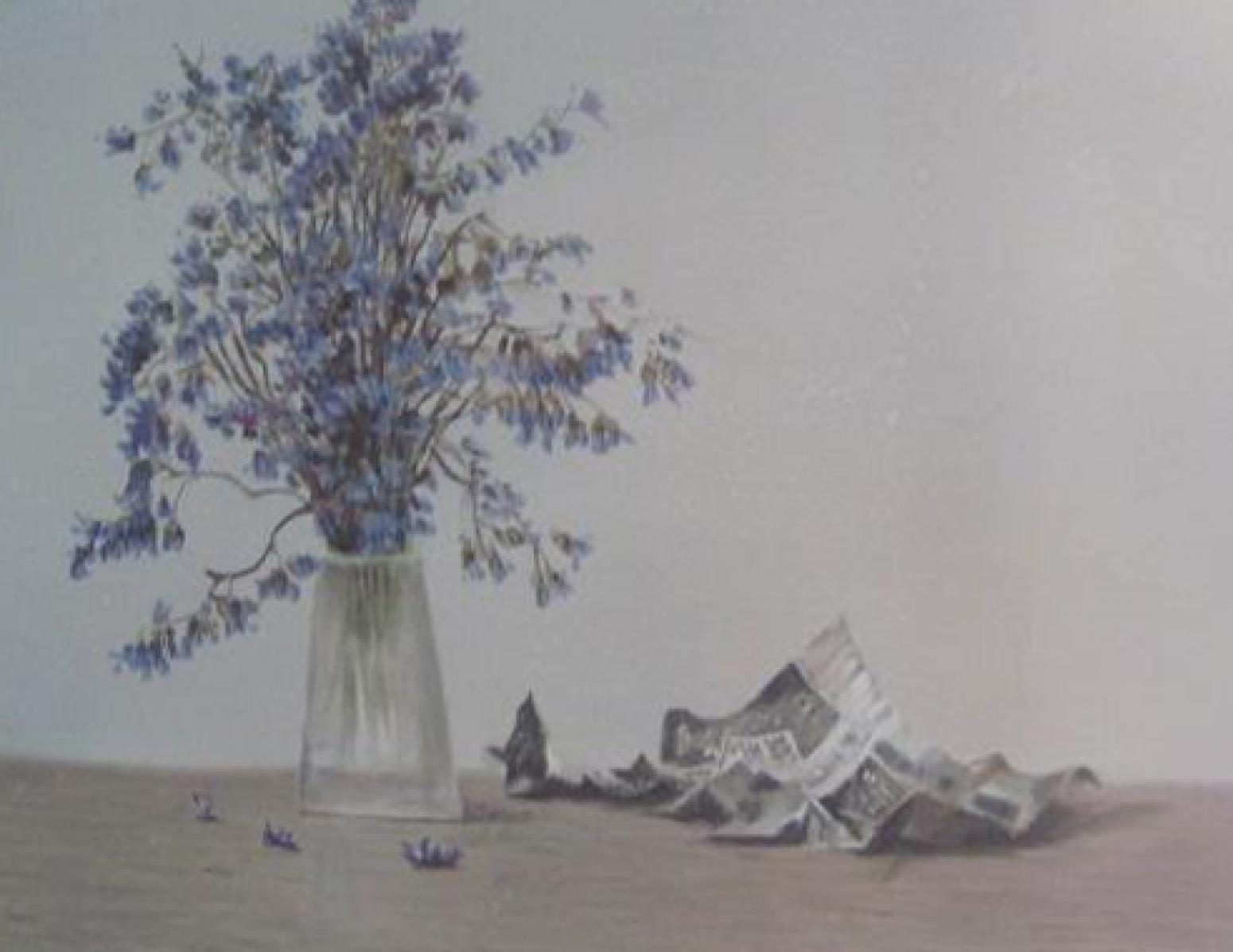 周俊峰国画作品《【瓶花3】作者周俊峰》【图0】