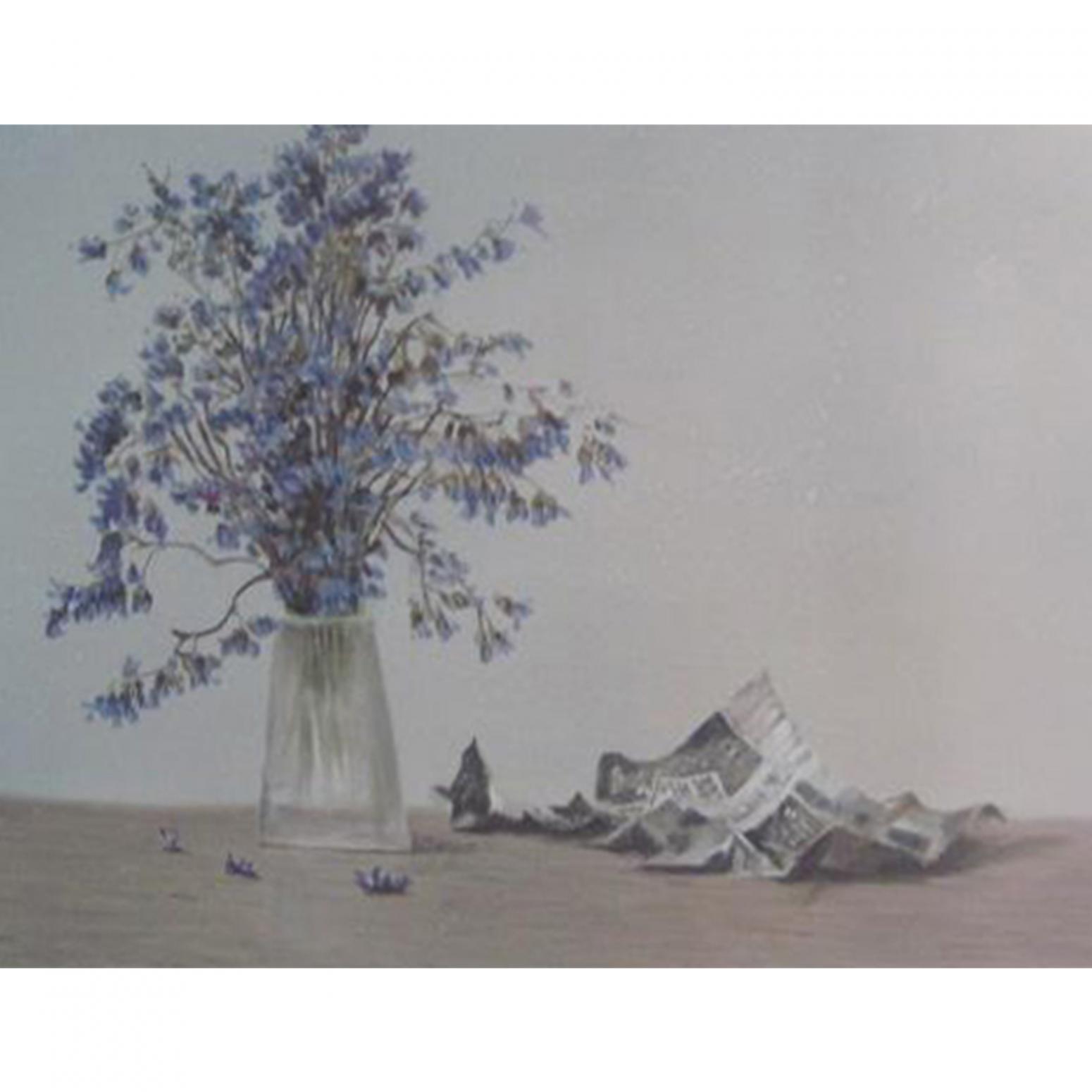 周俊峰国画作品《【瓶花3】作者周俊峰》