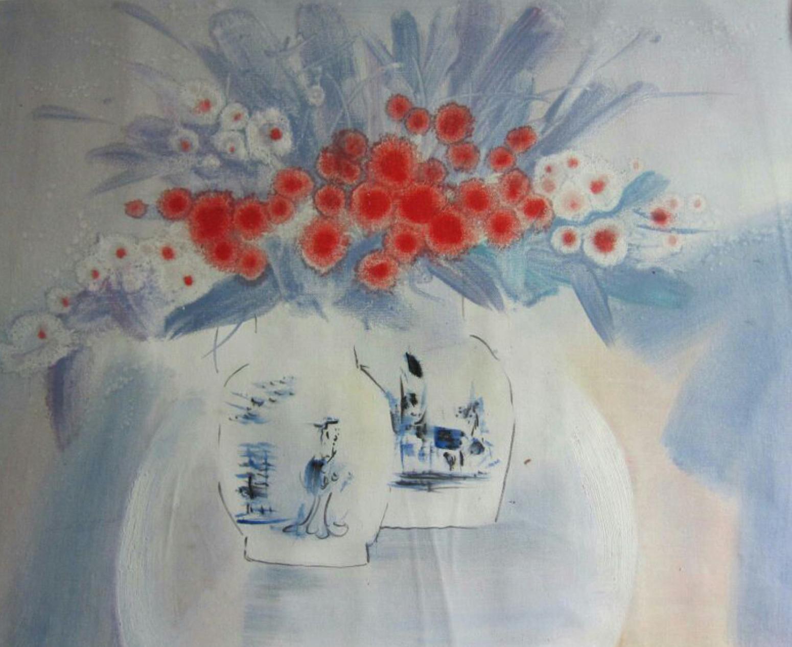 周俊峰国画作品《【瓶花5】作者周俊峰》【图0】