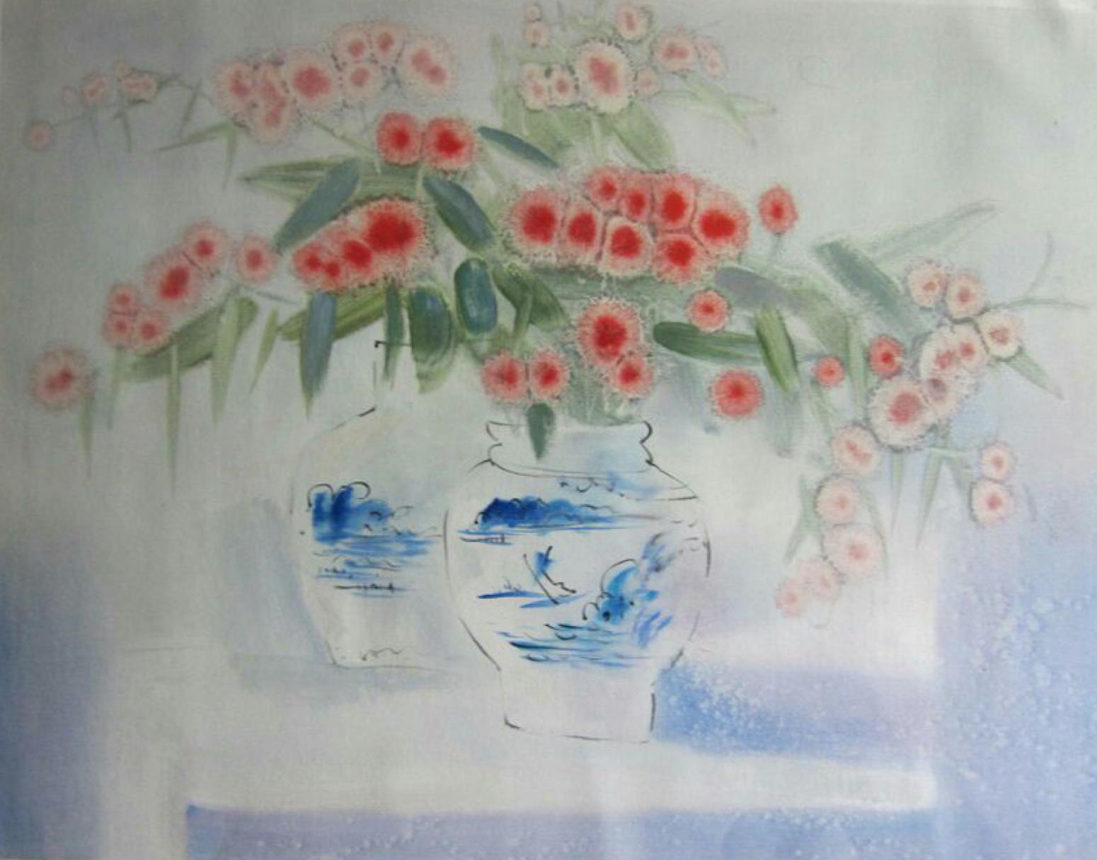 周俊峰国画作品《【瓶花7】作者周俊峰》【图0】