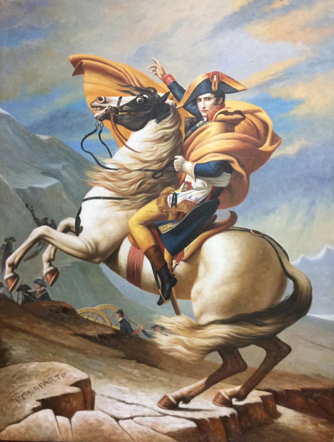 朱世想油画作品《【拿破仑】作者朱世想 临摹》【图0】