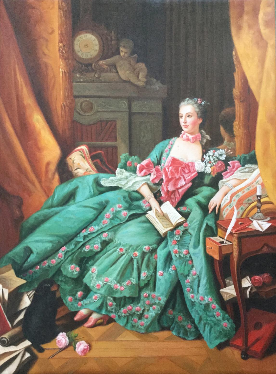 朱世想油画作品《【卧榻】作者朱世想 临摹》【图0】