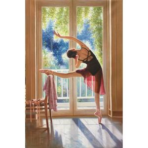 艺术品图片：艺术家朱世想油画作品名称《【舞娘】作者朱世想 临摹》价格1440.00 元