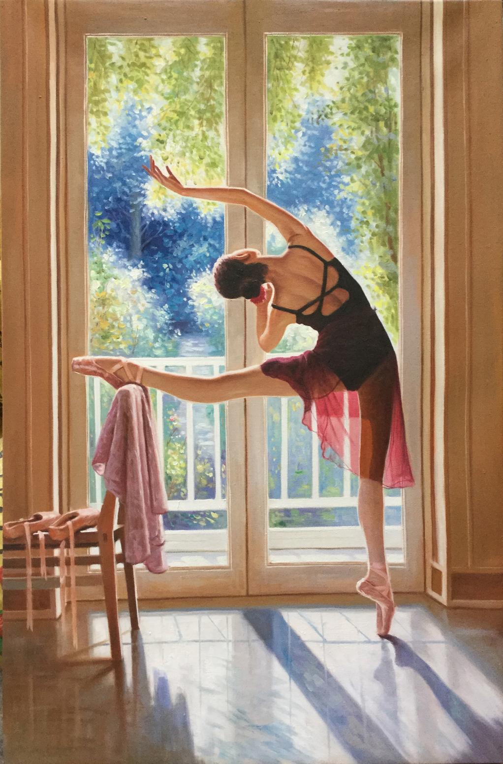 朱世想油画作品《【舞娘】作者朱世想 临摹》【图0】