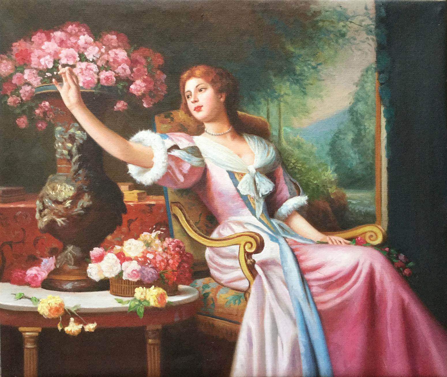 朱世想油画作品《【卧榻】作者朱世想 临摹》【图0】