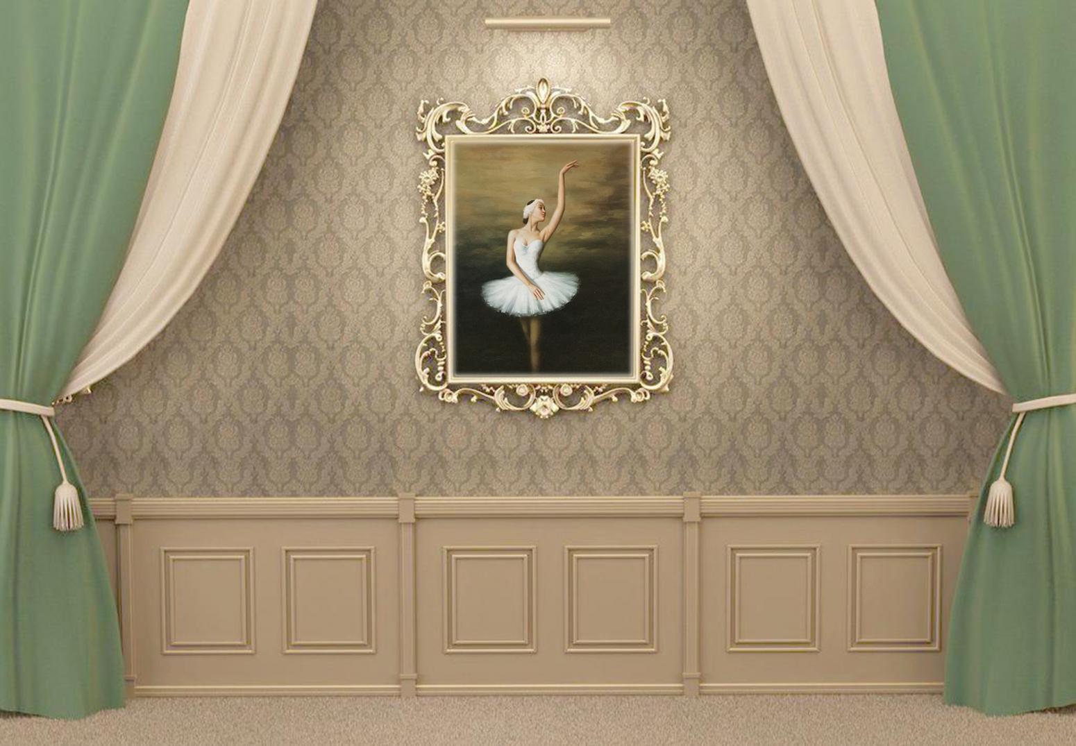 朱世想油画作品《【古典 天鹅舞】作者朱世想 临摹》【图0】