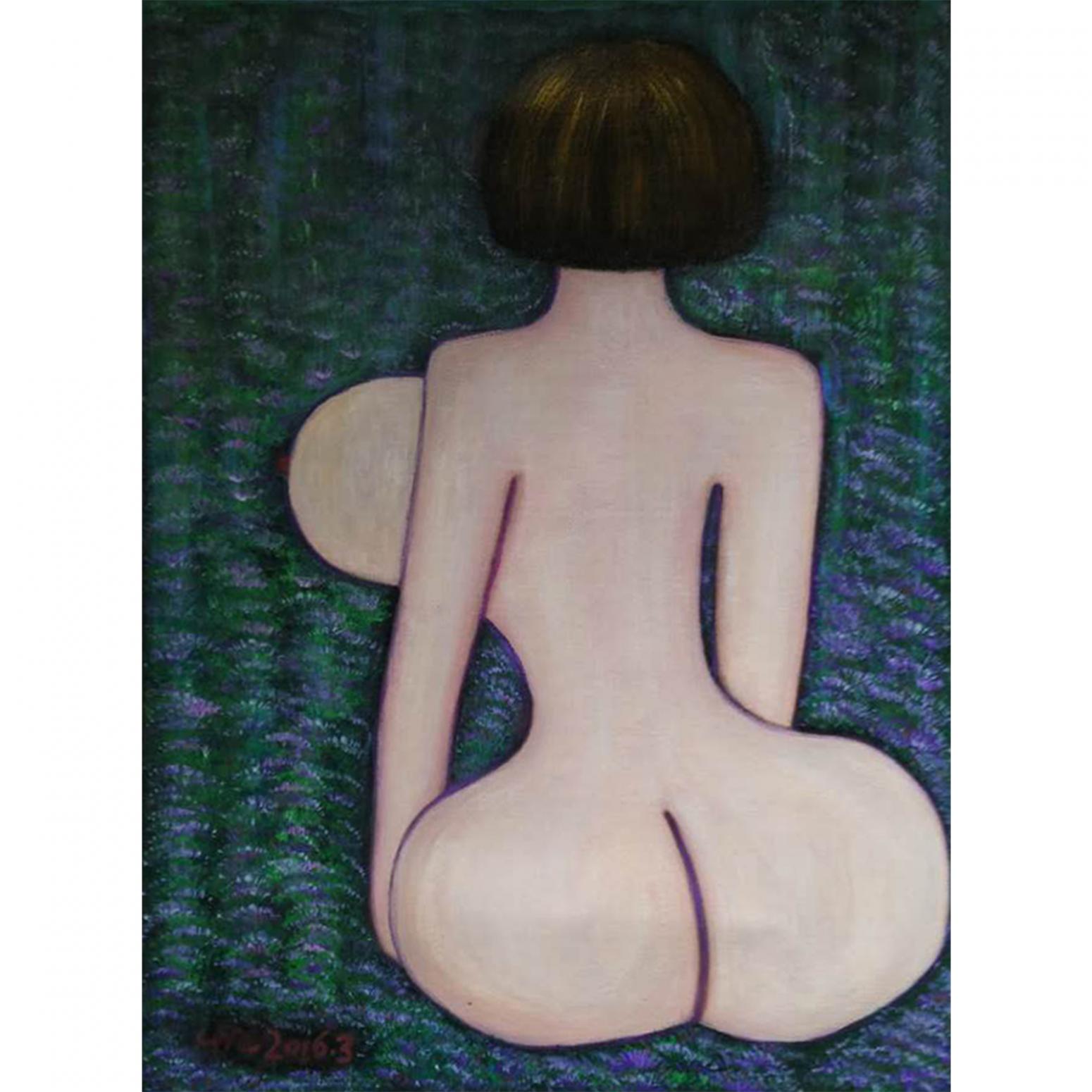 陈鸣婵油画作品《【充足富裕】作者陈鸣婵》